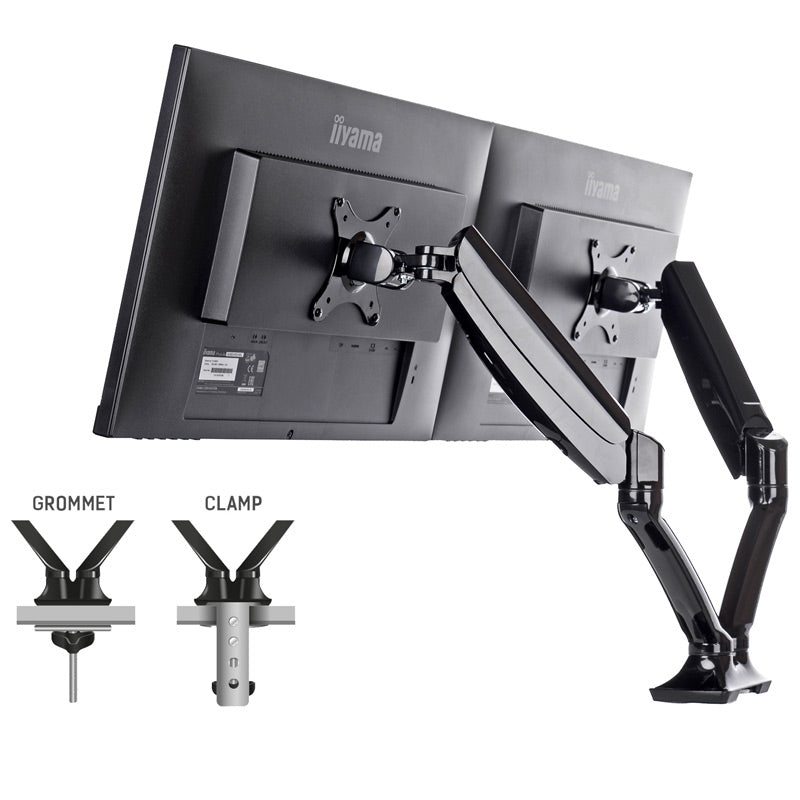IIYAMA DS3002C-B1 za 2 monitorja do 27'' namizni nosilec