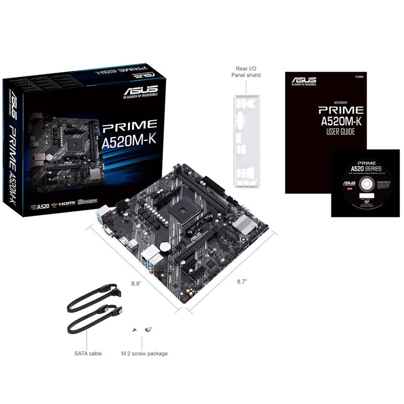 ASUS Prime A520M-K AM4 DDR4 USB 3.2 Gen1 mATX matična plošča