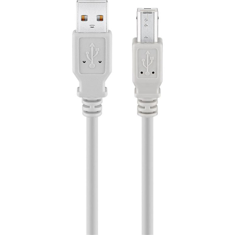 GOOBAY USB 2.0 (M) na USB 2.0 M (tip B) 1,8 m sivi kabel