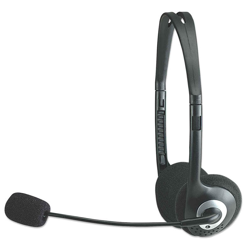MANHATTAN Stereo 3,5mm žične z mikrofonom slušalke
