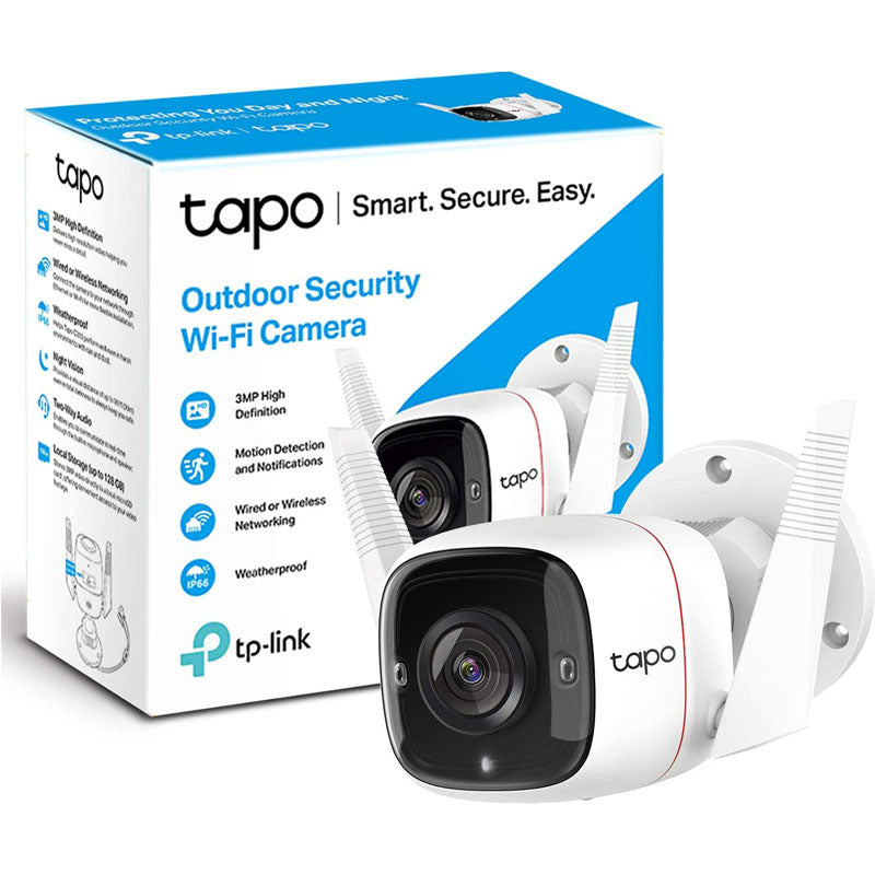 TP-LINK Tapo C310 3MP UHD dnevna/nočna IP66 WiFi bela zunanja nadzorna kamera