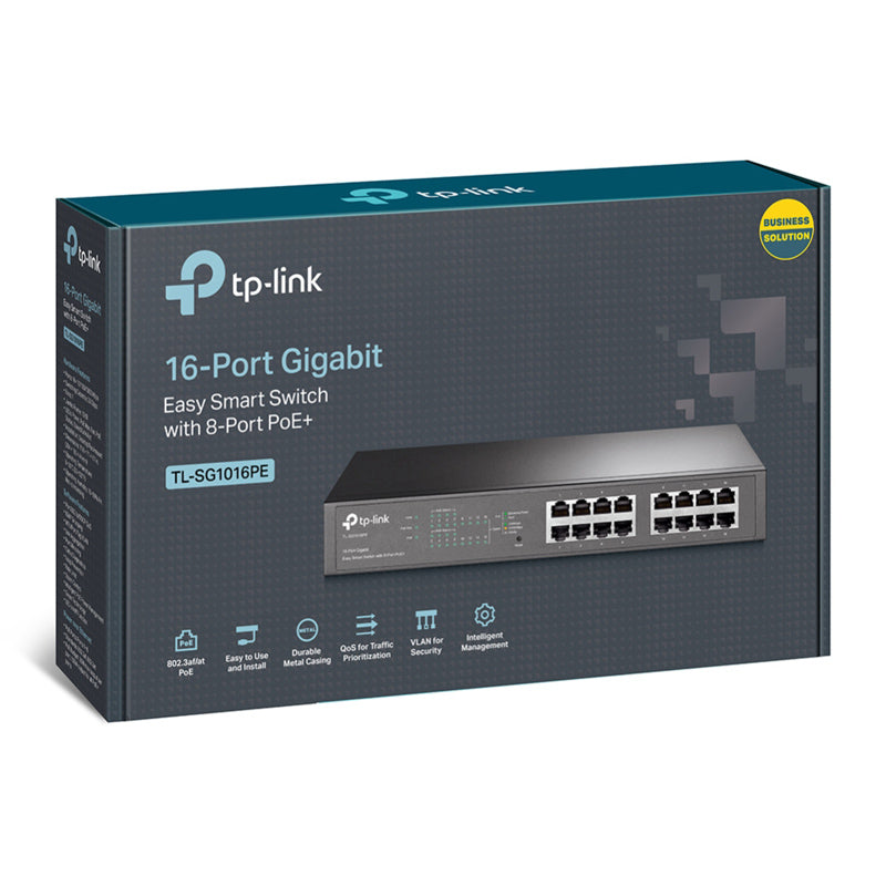 TP-LINK TL-SG1016PE V2 16-port gigabit (8x PoE+) RJ45 Easy Smart mrežno stikalo