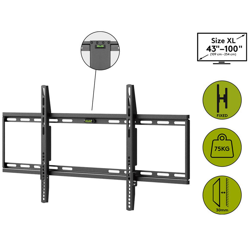 GOOBAY TV Basic Fixed XL 109cm-254cm (43"-100") 75kg stenski nosilec za TV