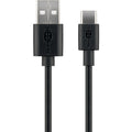 GOOBAY USB-C na USB-A 2.0 (M) 1m črn polnilni in sync kabel