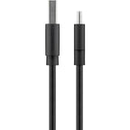 GOOBAY USB-C na USB-A 2.0 (M) 1m črn polnilni in sync kabel