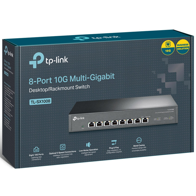 TP-LINK TL-SX1008 8-portno 10Gbps RJ45 mrežno stikalo