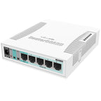 MIKROTIK RB260GS (CSS106-5G-1S) 5-portno 5x gigabitno PoE RJ45 1x SFP+ pametno omrežno stikalo