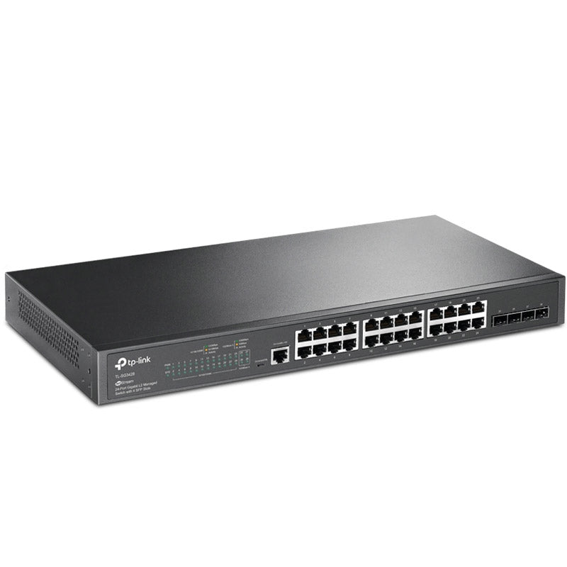 TP-LINK JetStream TL-SG3428 28-vratno 24x gigabitno RJ45 4x gigabitno SFP L2 upravljano mrežno stikalo