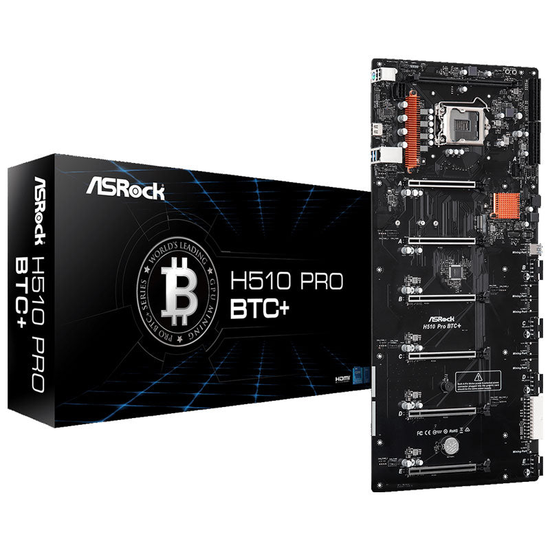 ASROCK H510 Pro BTC+ DDR4 32GB LGA1200 (90-MXBGL0-A0UAYZ) rudarska matična plošča ATX