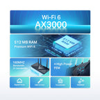 TP-LINK Archer AX55 AX3000 Dual Band Gigabit Wi-Fi 6 Router brezžični usmerjevalnik-router / dostopna točka - AP