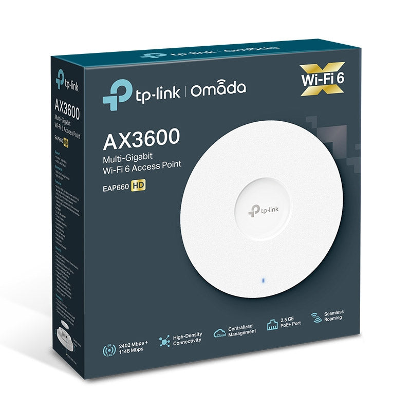 TP-LINK EAP660 HD AX3600 Wi-Fi dvopasovna multigigabitna stropna brezžična dostopna točka (AP)