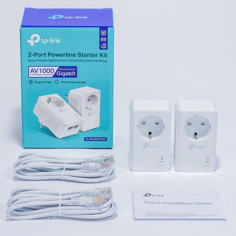TP-LINK TL-PA7027P KIT AV1000 powerline starter kit adapter