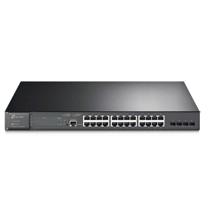 TP-LINK Omada SG3428MP 28-portno 24x Gigabit PoE+ RJ45 4x Gigabit SFP L2 upravljano mrežno stikalo
