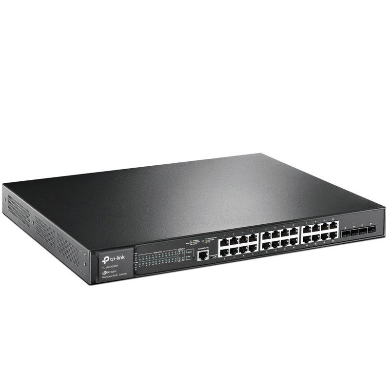 TP-LINK Omada SG3428MP 28-portno 24x Gigabit PoE+ RJ45 4x Gigabit SFP L2 upravljano mrežno stikalo
