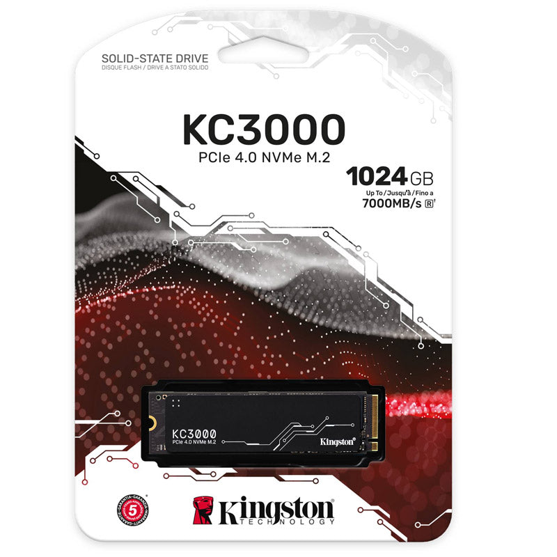 KINGSTON KC3000 1TB M.2 PCIe NVMe SKC3000S/1024G SSD