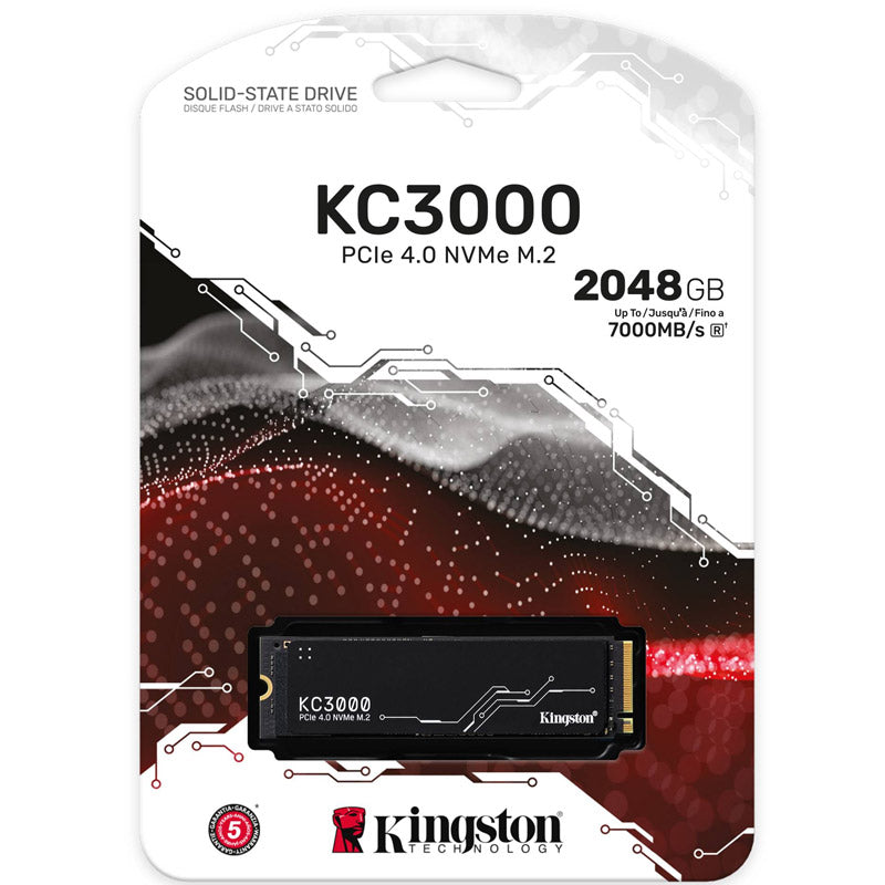 KINGSTON KC3000 2TB M.2 PCIe NVMe SKC3000D/2048G SSD