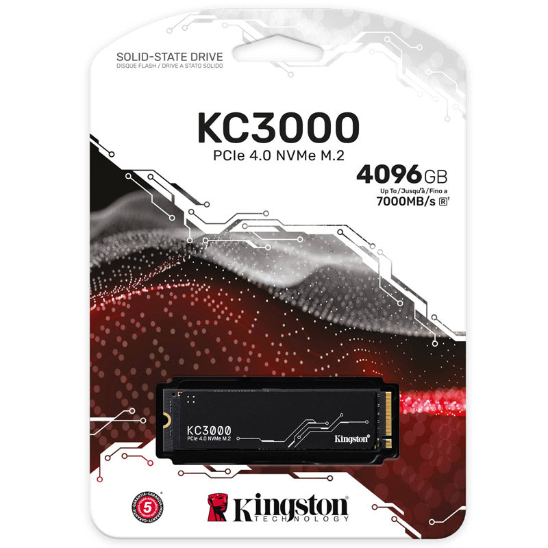 KINGSTON KC3000 4TB M.2 PCIe NVMe SKC3000D/4096G SSD