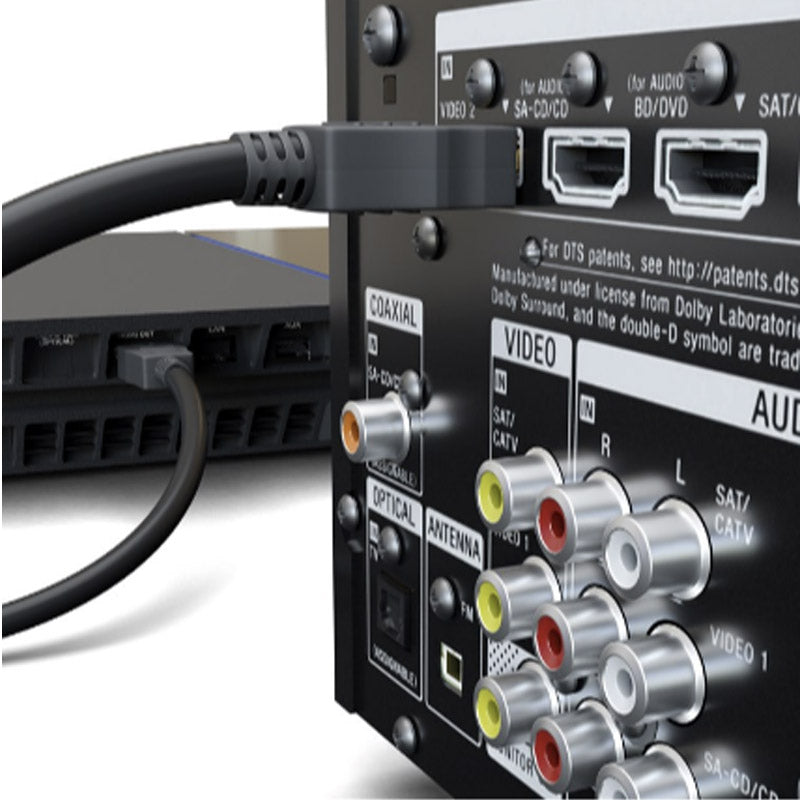 GOOBAY Ultra High Speed ​​HDMI (M/M) 2.1 8K 60Hz 0,5m z Ethernet pozlačen črn kabel