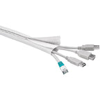 GOOBAY 1,8m fleksibilni WireSleeve beli urejevalnik kablov