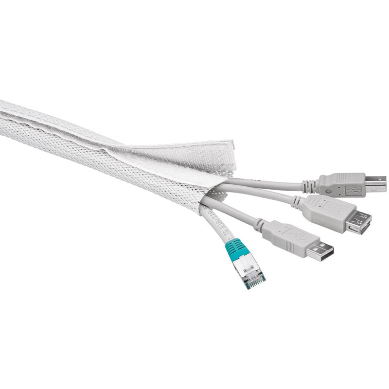 GOOBAY 1,8m fleksibilni WireSleeve beli urejevalnik kablov