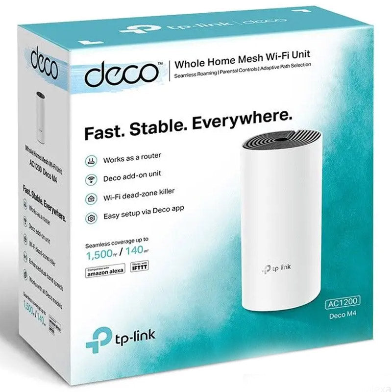 TP-LINK AC1200 Deco M4 V2 (1-pack) Mesh Dual Band Gigabit brezžični usmerjevalnik - router / dostopna točka-AP