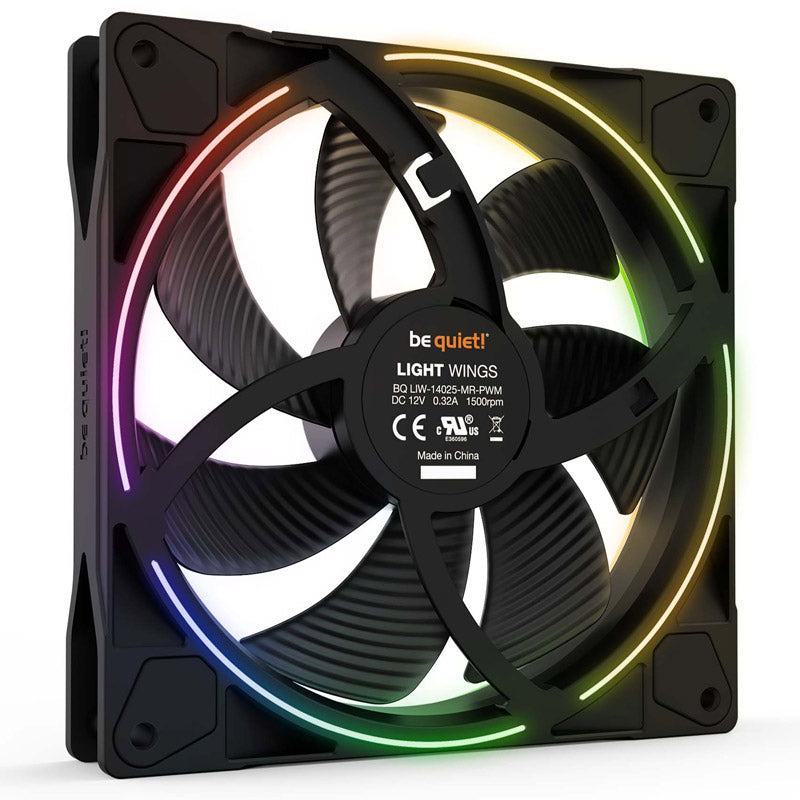 BE QUIET! LIGHT WINGS (BL074) 140 mm 4-pinski ARGB PWM ventilator