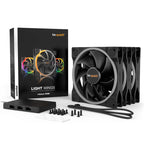 BE QUIET! LIGHT WINGS (BL078) trojno pakiranje RGB 140 mm 4-pinski PWM ventilator