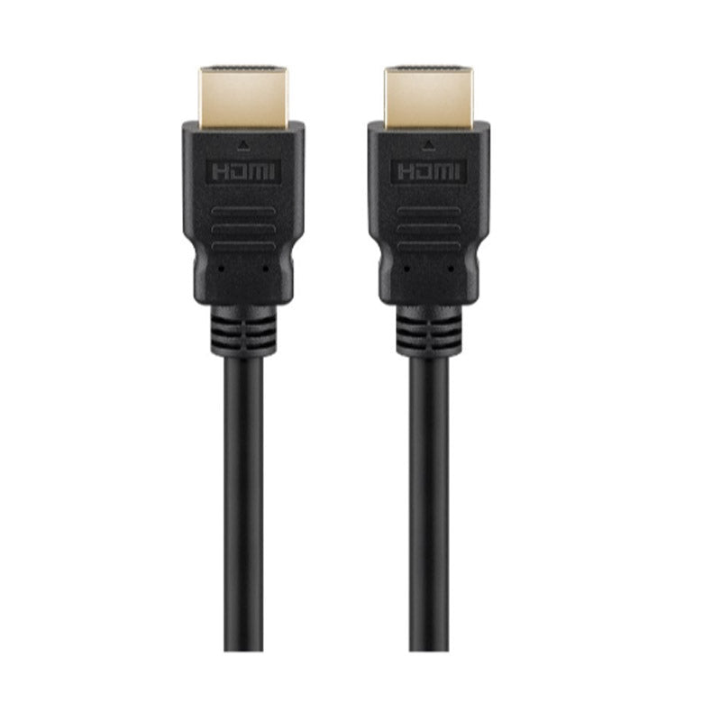 GOOBAY Ultra High Speed ​​HDMI (M/M) 2.1 8K 60Hz 1,5m z Ethernet pozlačen črn kabel