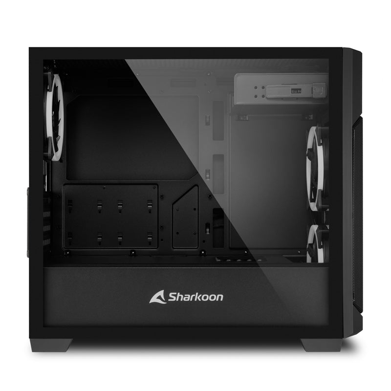 SHARKOON V1000 mATX RGB okno igričarsko črno ohišje