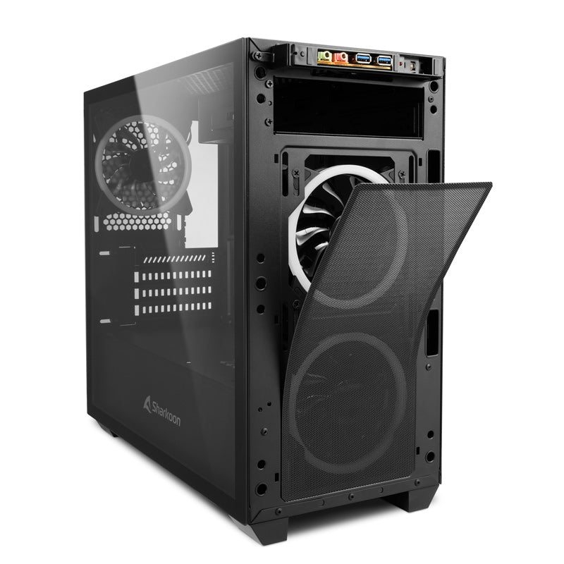 SHARKOON V1000 mATX RGB okno igričarsko črno ohišje