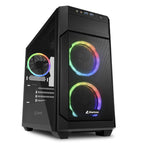 SHARKOON V1000 mATX RGB okno igričarsko črno ohišje