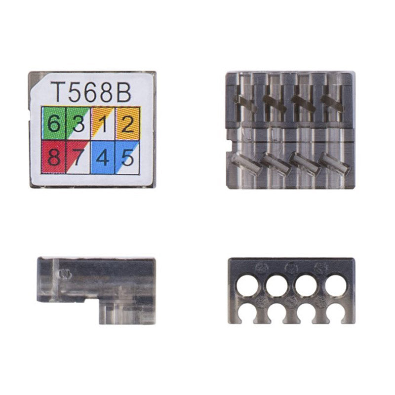 GOOBAY CAT 6 2xRJ45 LAN STP IDC moderen kabelski priključek