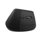 LOGITECH Lift vertikalna ergonomska brezžična optična miška, črna