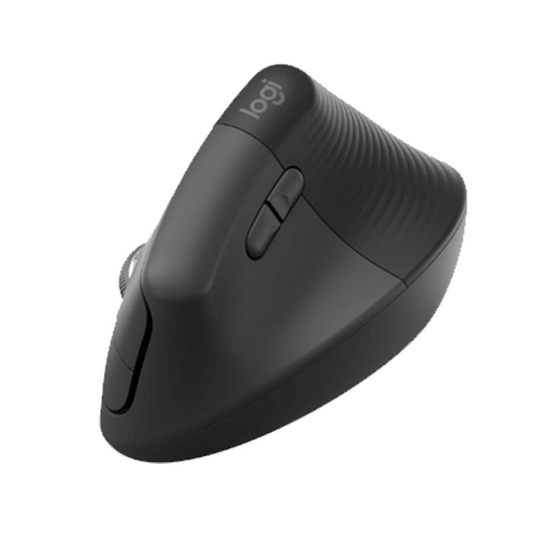LOGITECH Lift vertikalna ergonomska brezžična optična miška, črna