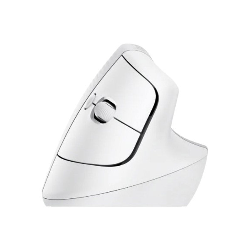 LOGITECH Lift vertikalna ergonomska brezžična optična mini bela miška