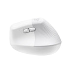 LOGITECH Lift vertikalna ergonomska brezžična optična mini bela miška