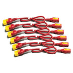 APC IEC KIT 6 10A 0,6m rdeči napajalni kabel za Rack PDU