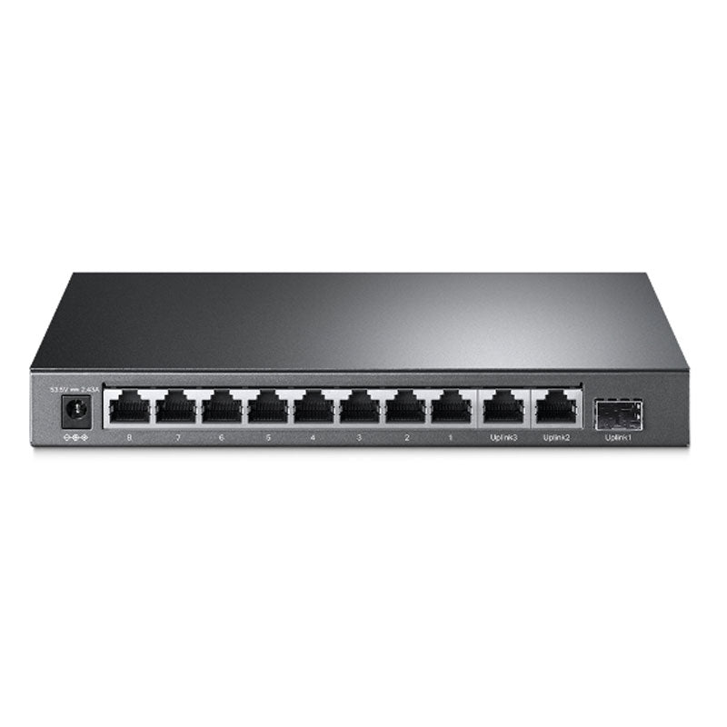 TP-LINK TL-SL1311MP 11-portno 10/100Mbps (8x PoE+) RJ45 2x Gigabit RJ45 1x Gigabit SFP pametno mrežno stikalo