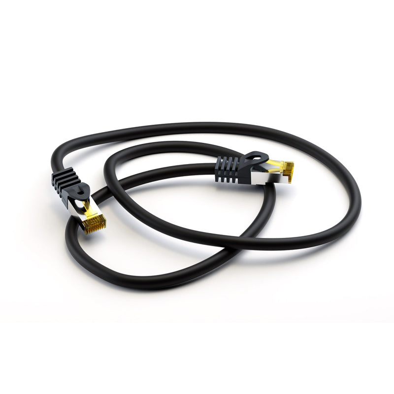 GOOBAY S/FTP CAT 6A / S/FTP CAT 7 patch 3m črn (91617) mrežni povezovalni kabel