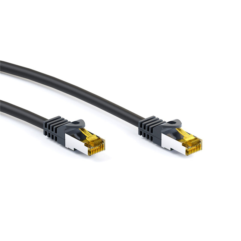 GOOBAY S/FTP CAT 6A / S/FTP CAT 7 patch 5m (91626) črn mrežni povezovalni kabel