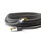 GOOBAY S/FTP CAT 6A / S/FTP CAT 7 patch 10m (91644) črn mrežni povezovalni kabel