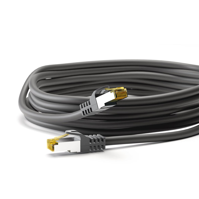GOOBAY SFTP CAT 6A / S/FTP CAT 7 patch 20m (91662) črn mrežni povezovalni kabel