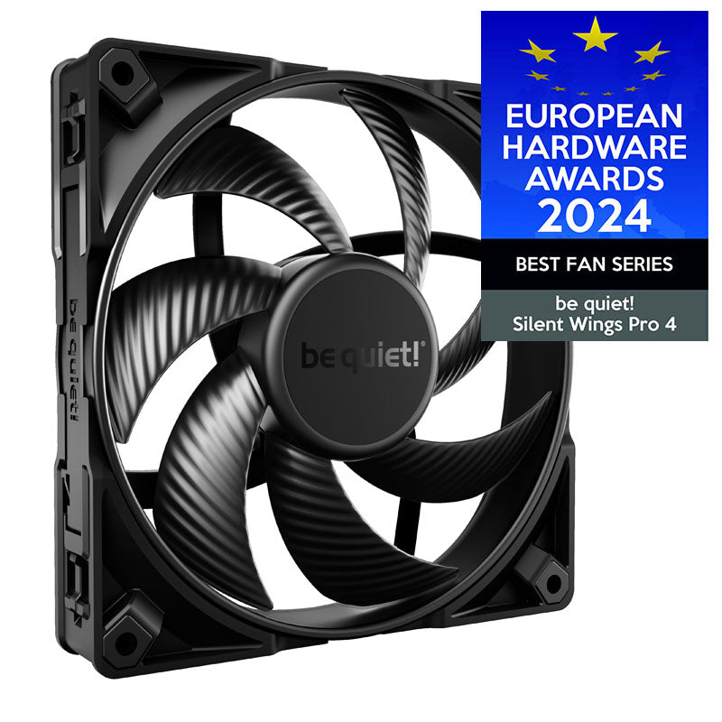 BE QUIET! Silent Wings PRO 4 (BL099) 140mm 4-pinski PWM črn ventilator