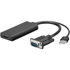 Adapter GOOBAY HDMI na VGA 0,1m (67816) črn