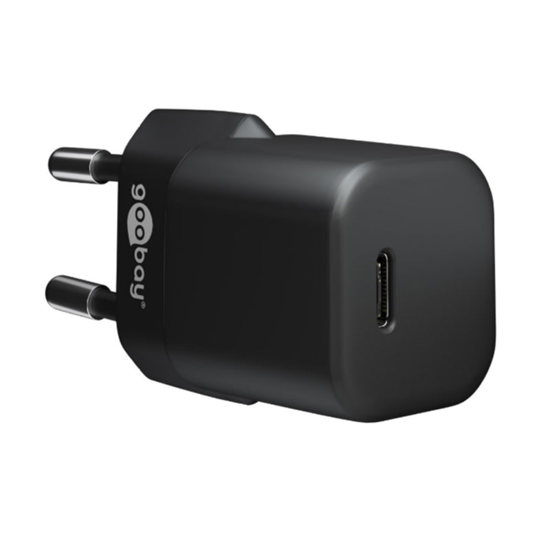 GOOBAY USB-C PD GaN 5V 30W črni hitri polnilec