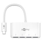 GOOBAY USB-C na 4x USB 3.0 A belo USB vozlišče