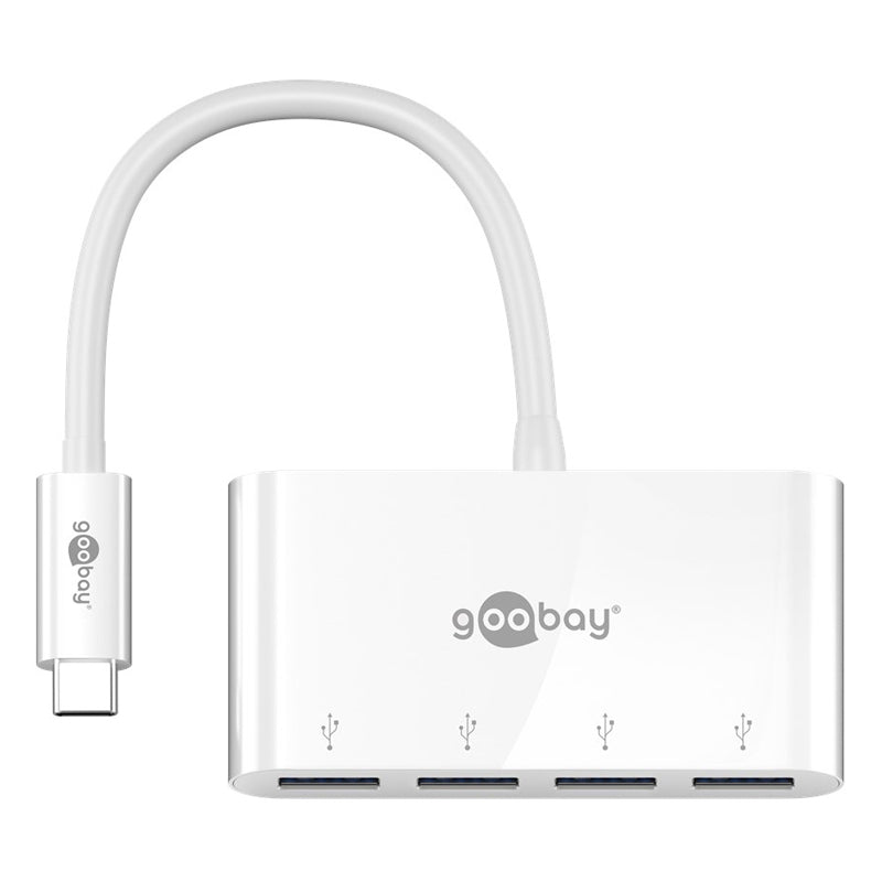 GOOBAY USB-C na 4x USB 3.0 A belo USB vozlišče