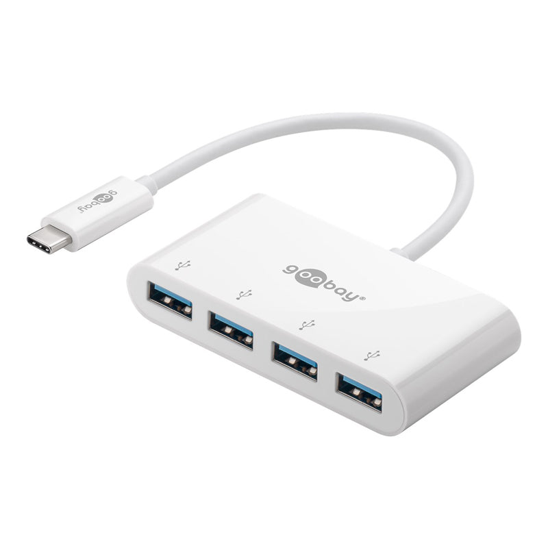 GOOBAY USB-C na 4x USB 3.0 A belo USB vozlišče
