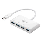 GOOBAY USB-C na 4x USB 3.0 A belo USB vozlišče