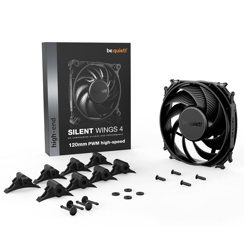 BE QUIET! Silent Wings 4 (BL094) 120 mm 4-pinski PWM visokohitrostni ventilator